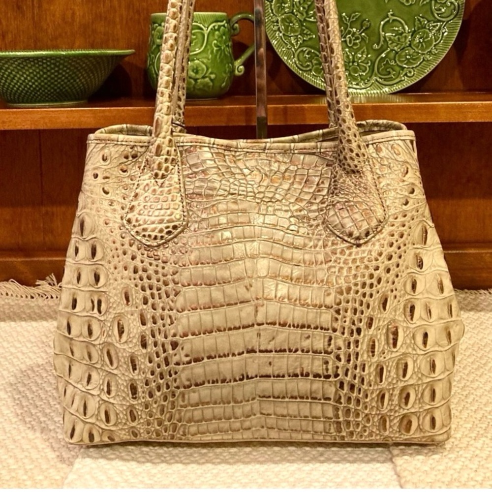 🤎🌟EUC Brahmin Expandable Anytime Tote in Savino Melbourne🌟 - Picture 4 of 12